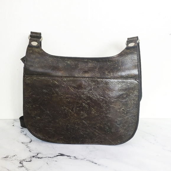 Patricia Nash London Leather Turquoise Crossbody - Picture 2 of 8